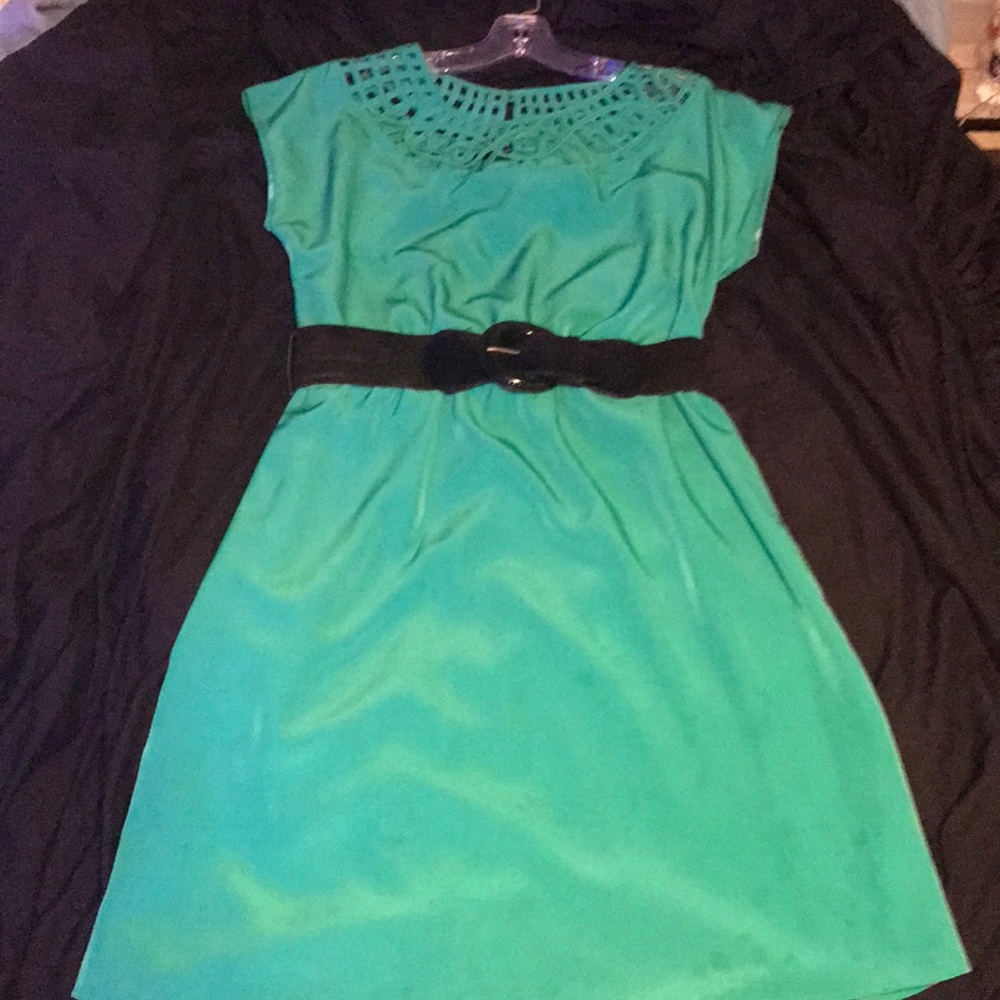 Pretty, Maurices Kelly green short sleeve dress